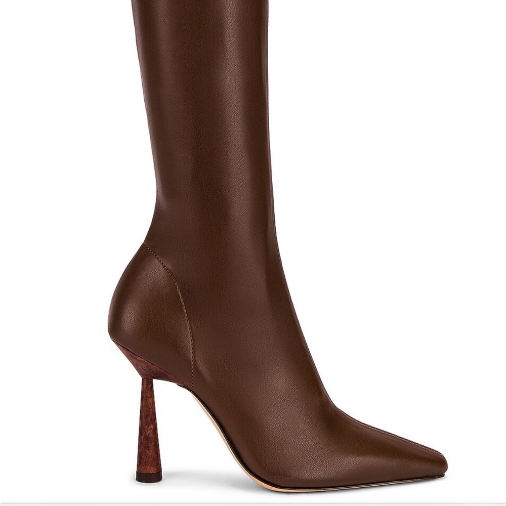 Gia Borghini RHW Chocolate Over the Knee Boots